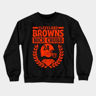 Cleveland Browns 24 Nick Chubb American Football Crewneck Sweatshirt